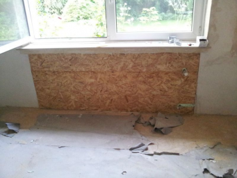 Heizkörperniesche verschließen